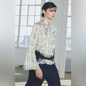 Black Leather Silver Eyelet Sash Belt